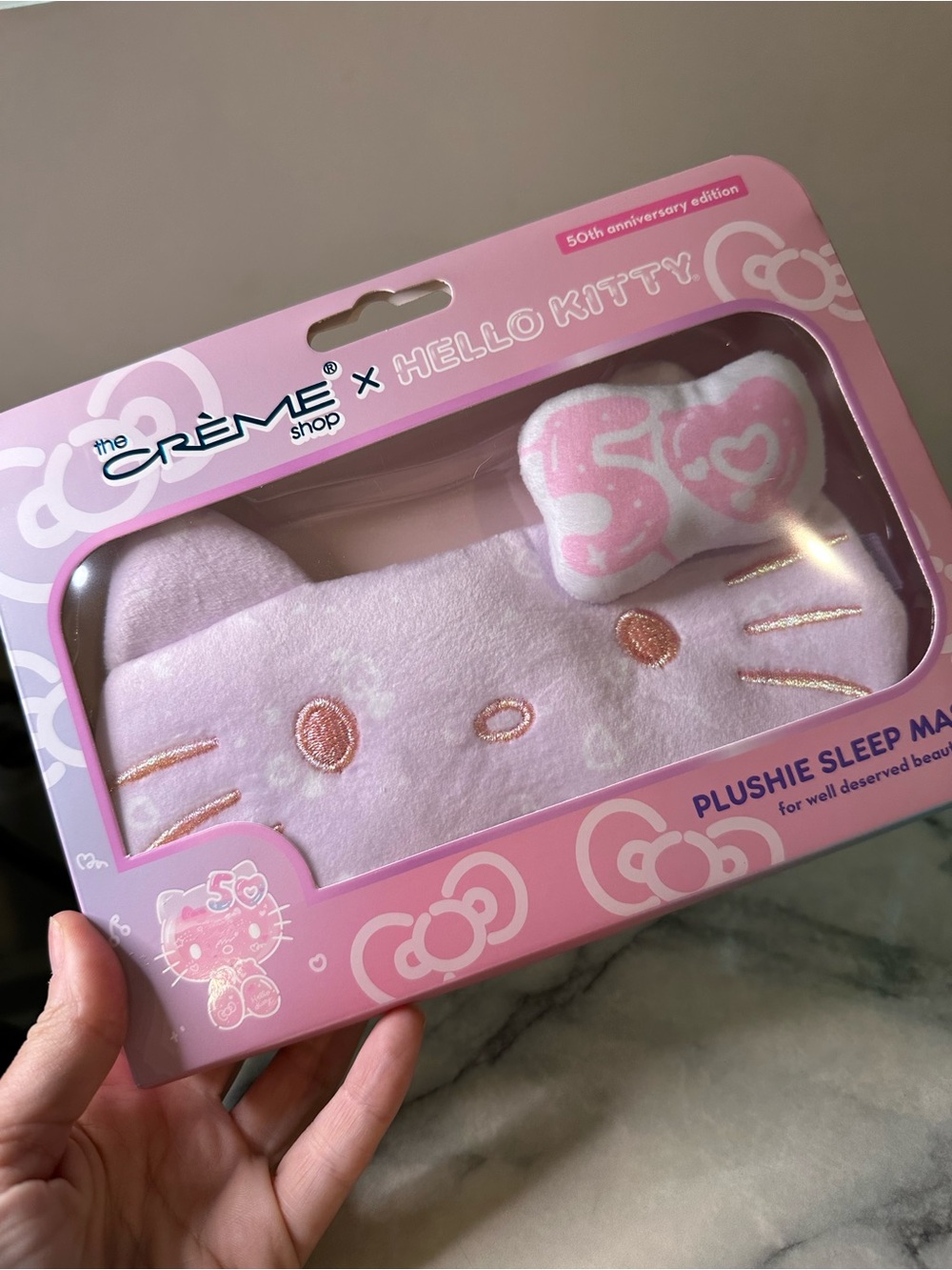 Hello Kitty Pink Plushie Sleep Mask by The Crème Shop